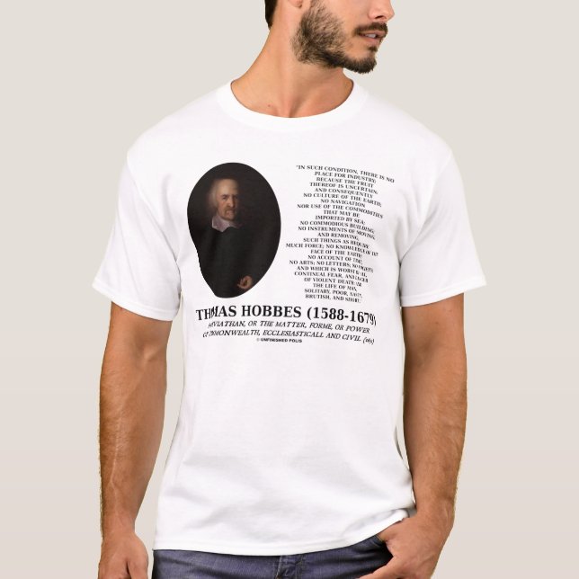 Camiseta Thomas Hobbes Mira Solitária (Frente)