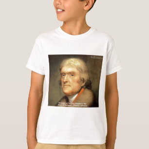 Camiseta Thomas Jefferson, "Honestidade", dons de sabedoria