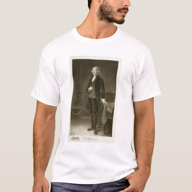 Camiseta Thomas Jefferson, ó presidente do Stat unido (Frente)
