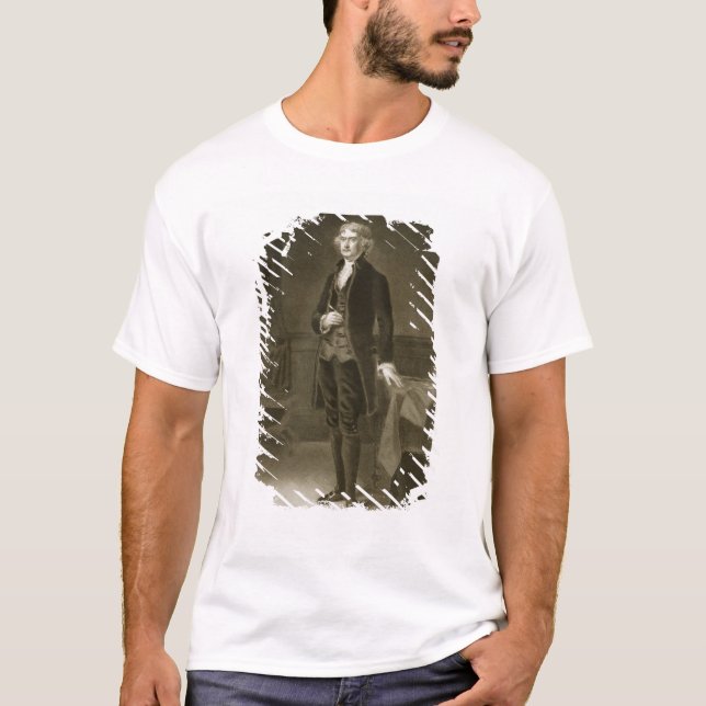 Camiseta Thomas Jefferson, ó presidente do Stat unido (Frente)