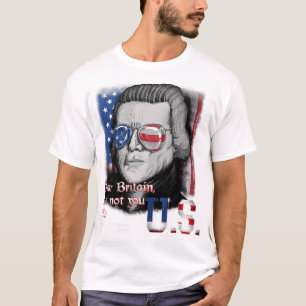 Camiseta Thomas Jefferson Pai Fundador Bandeira EUA 4 de Ju