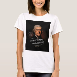 Camiseta Thomas Jefferson por Rembrandt - altar de citaçõ