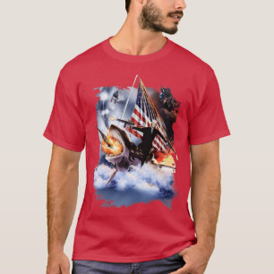 Camiseta Thomas Jefferson Riding Shark