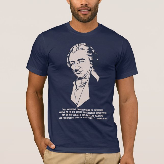 Camiseta Thomas Paine - Mega-Igrejas (Frente)