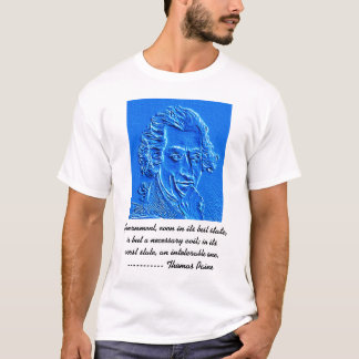 Camiseta Thomas Paine, retrato e citação