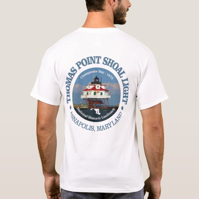 Camiseta Thomas Point Shoal Light (Verso)