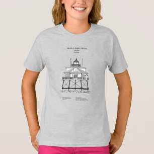 Camiseta Thomas Point Shoal Lighthouse - Maryland - SBD