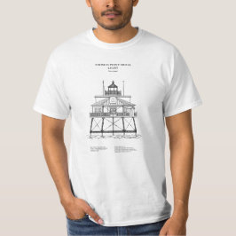 Camiseta Thomas Point Shoal Lighthouse - Maryland - SBD