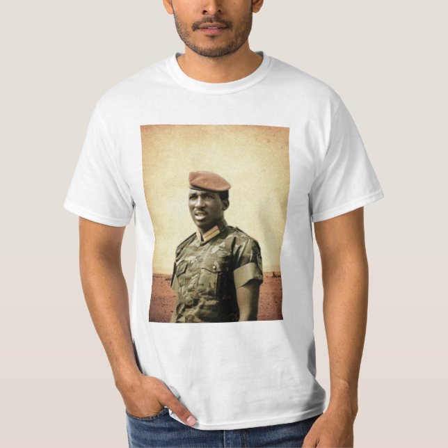 Camiseta Thomas Sankara - Burkina Faso - presidente (Frente)