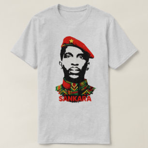 Camiseta Thomas Sankara Kente Revolucionário Pan-Africano