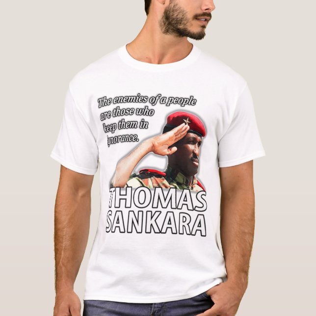 Camiseta Thomas Sankara Os Inimigos do Prêmio das Pessoas (Frente)