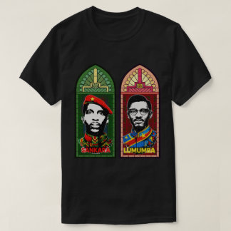 Camiseta Thomas Sankara Patrice Lumumba arte pan-africana