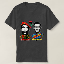 Camiseta Thomas Sankara & Patrice Lumumba Ícones Pan-Africa