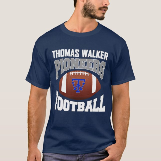 Camiseta Thomas Walker Pioneers Futebol - escuro (Frente)