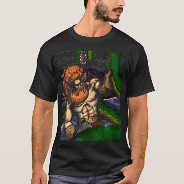 Camiseta Thor contra Jormungand (Frente)