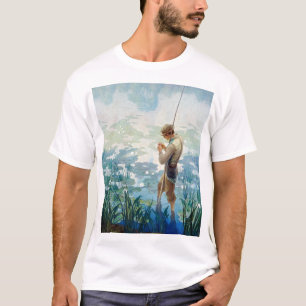 Camiseta Thoreau Fisheries em Walden Pond por N. C. Wyeth