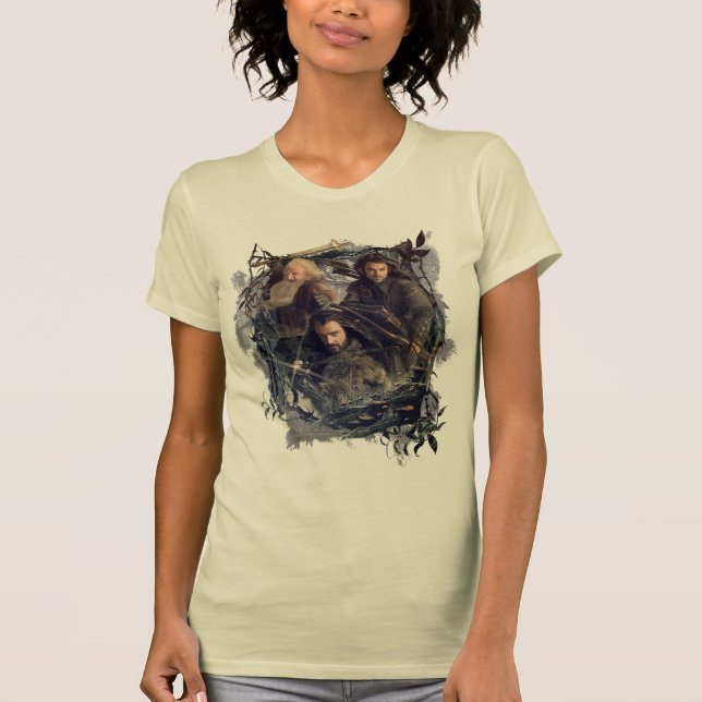 Camiseta Thorin, Kili e Gráfico Balin (Frente)