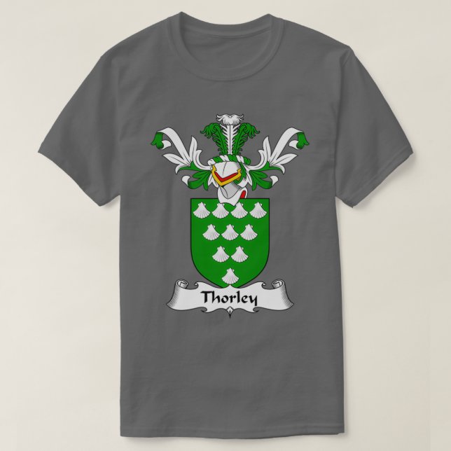 Camiseta Thorley Casaco da Guarda Familiar de Armas (Frente do Design)