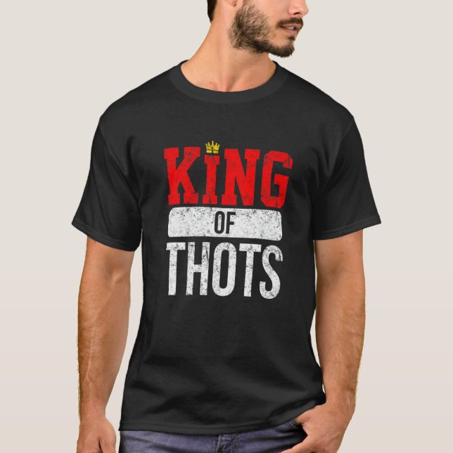 Camiseta Thot Player Thots Single Guy Bro Dating For Him  G (Frente)