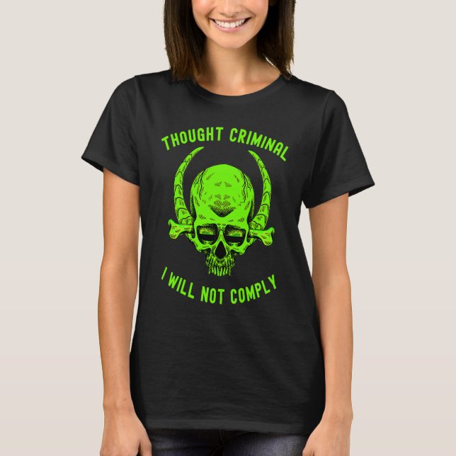 Camiseta Thought Criminal Great Reset Ministry of Truth (Frente)