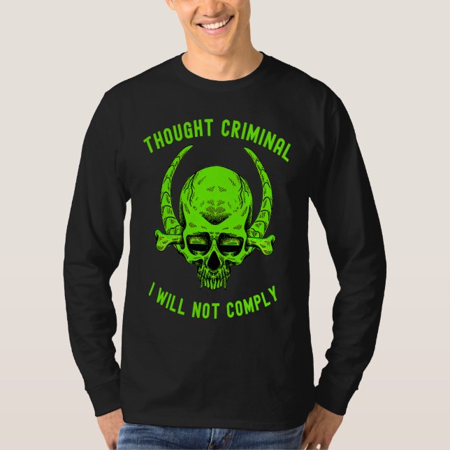 Camiseta Thought Criminal Great Reset Ministry of Truth (Frente)