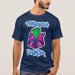 Camiseta Thrash Panda Funny Punk Racoon