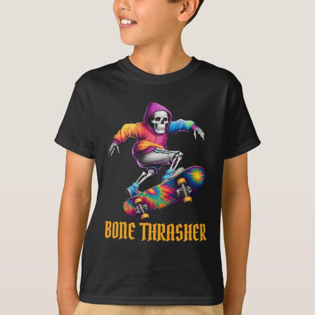 Camiseta Thrasher Skeleton Halloween Costume (Frente)