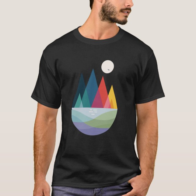Camiseta Threadless Andy Westface Gráfico de Algum Lugar (Frente)