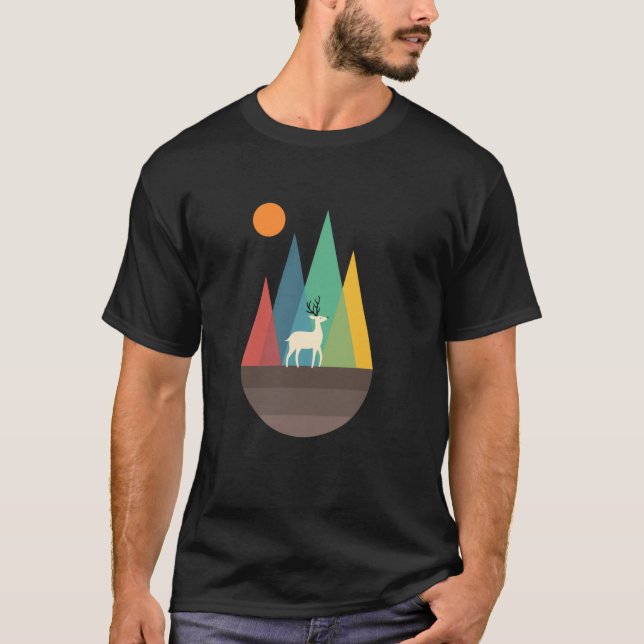 Camiseta Threadless Andy Westface Passo do Outono Gráfico (Frente)