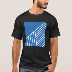 Camiseta Threadless Emeline Geo Close Up 3 Azul Francês Gra