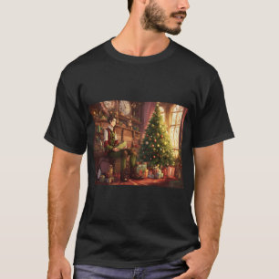 Camiseta Threads de Mágica feliz: Saúde de Natal em Cada Es