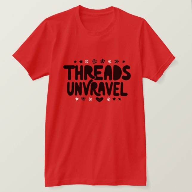 Camiseta Threads Desvendados: Onde Estilo Encontra Signific (Frente do Design)
