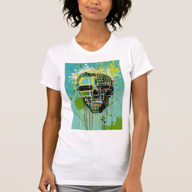 Camiseta "Threads Radiantes: Tee Projetado para Ela" (Frente)