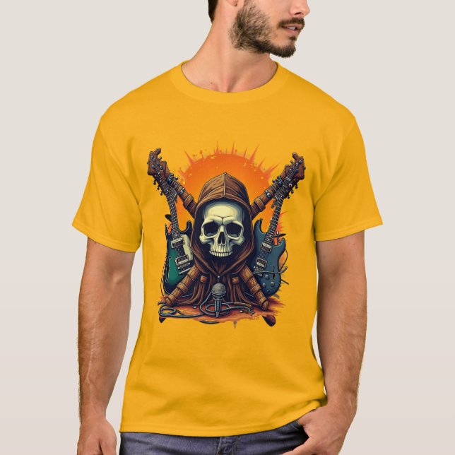 Camiseta Threads Rock & Roll (Frente)