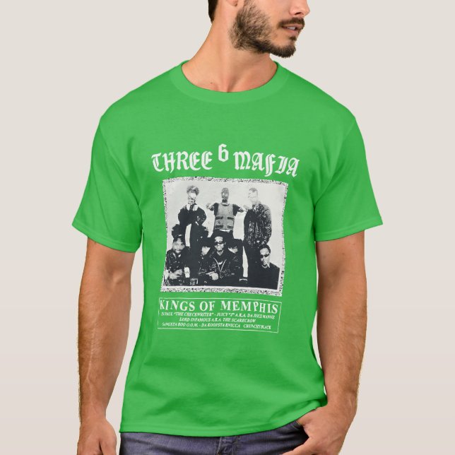 Camiseta Three 6 Mafia engraçado (Frente)