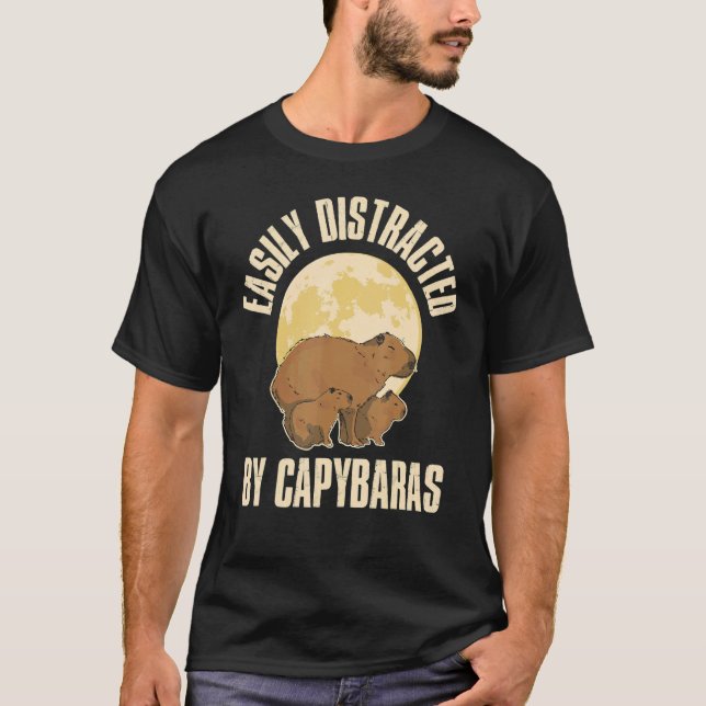 Camiseta Three Capybara Moon (Frente)