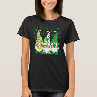 Camiseta Three Green Irish Gnomes Shamrock Clover St Patric
