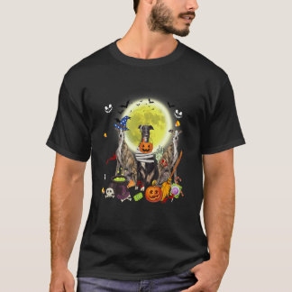 Camiseta Three Greyhound Dogs Witch Scary Mummy Halloween