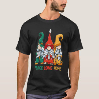 Camiseta Three Hippie Gnomes, Peace Gnome, Funny Retro Tie 