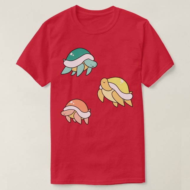 Camiseta Three Little Turtles (Frente do Design)