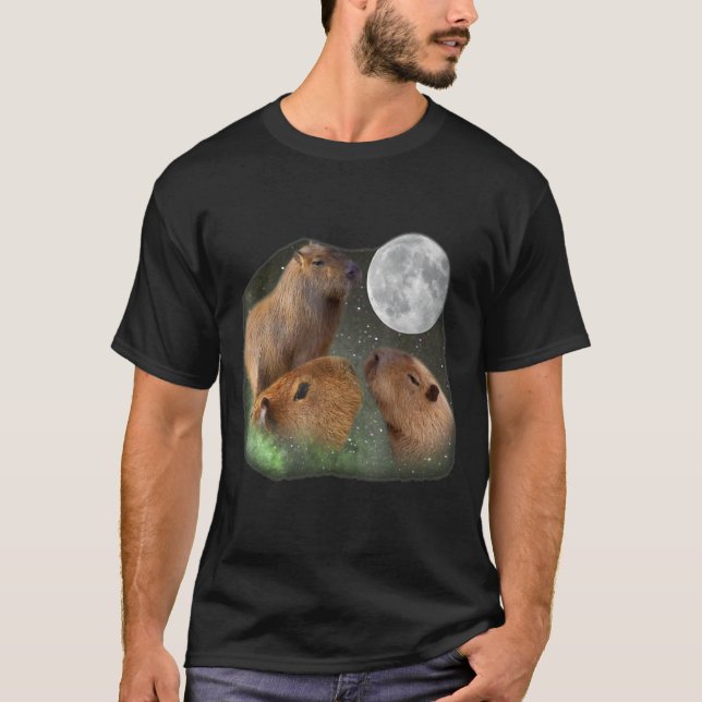 Camiseta Three Moon Capybaras (Frente)