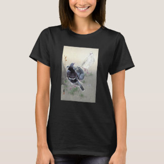 Camiseta Three Tame Pigeons by Ohara Koson
