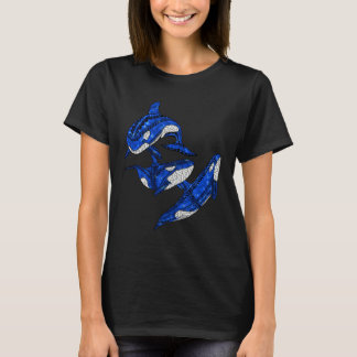 Camiseta Three Tribal Orca Whales Ocean Animals