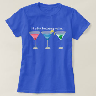 Camiseta Threetinis Assorted o t-shirt dos Martinis
