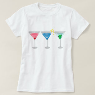 Camiseta Threetinis Assorted o t-shirt dos Martinis