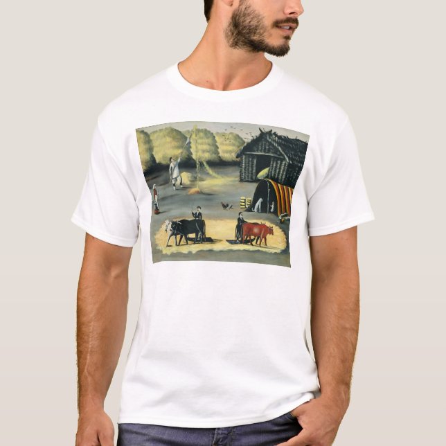 Camiseta Threshing o assoalho em um país Georgian (Frente)