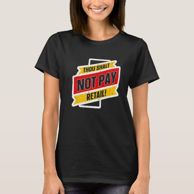 Camiseta Thrift Store Thrift Compra Flea Mercado Thrifting  (Frente)