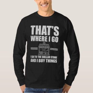 Camiseta Thrifting de cotação da loja de dólares excelentes