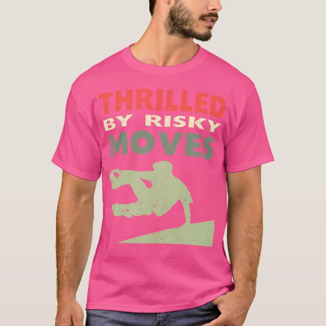 Camiseta Thrilled By Risky Moves Parkour (Frente)