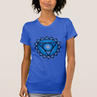 Throat Chakra equilibra Canvas de Bella feminina T